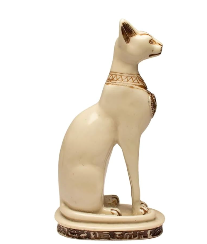 Bastet Cats Statues - White  Large