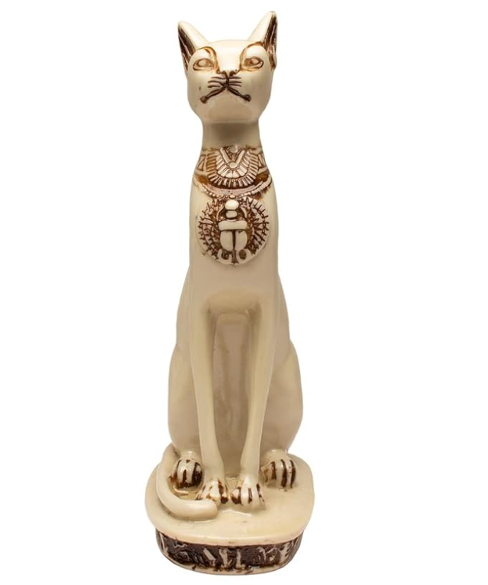 Bastet Cats Statues - White  Large
