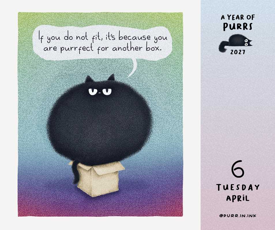 Year of Purrs 2027 Day-to-Day Calendar by Luis  Coelho: Calendar; 640 pages / English