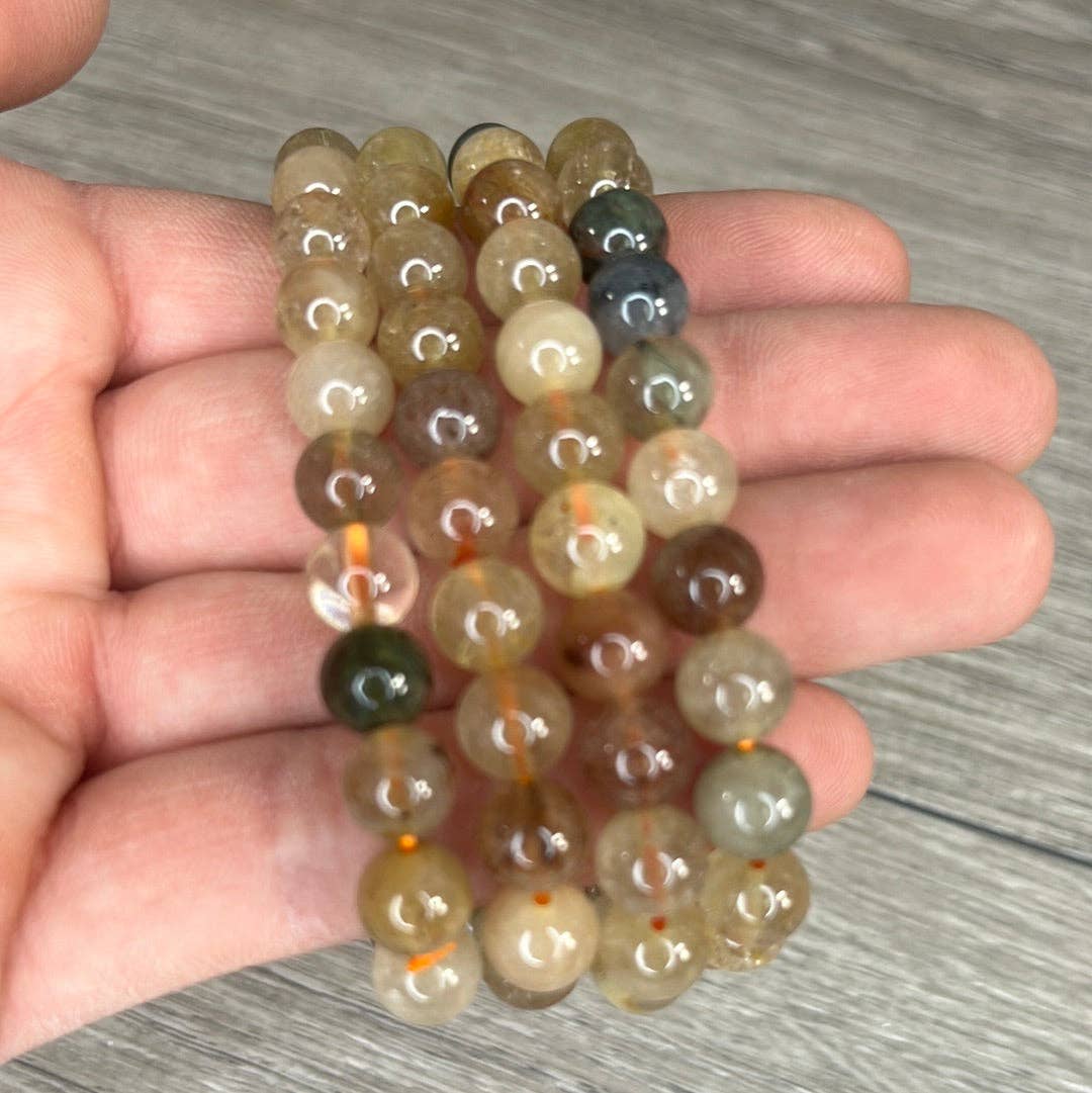 Gemstone 8 mm Round Bracelets: African Bloodstone