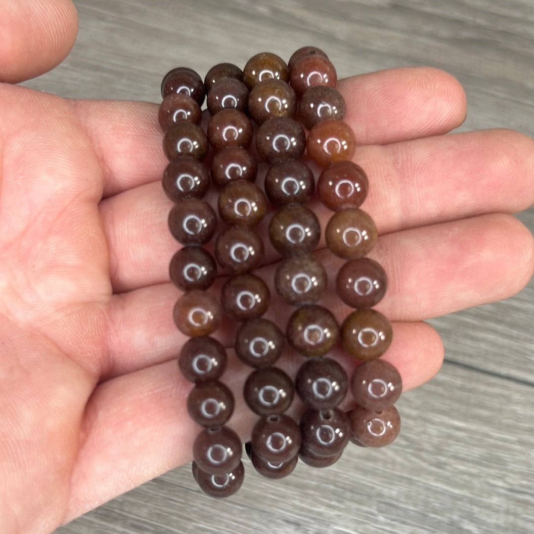 Gemstone 8 mm Round Bracelets: Amethyst