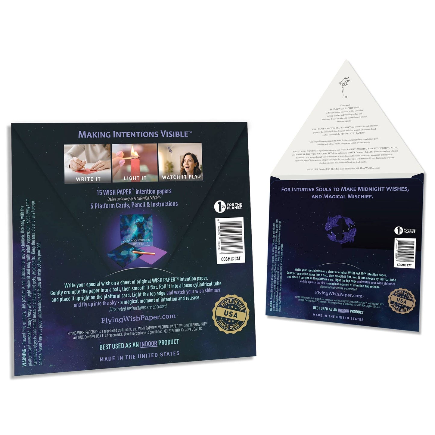 COSMIC CAT — Flying Wish Paper® Standard Mini WISHING KIT™