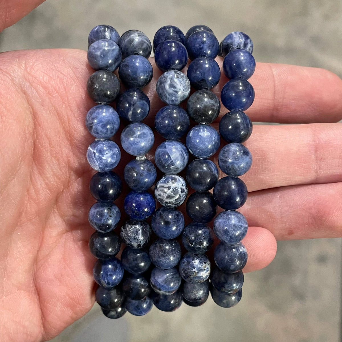 Gemstone 8 mm Round Bracelets: Fluorite