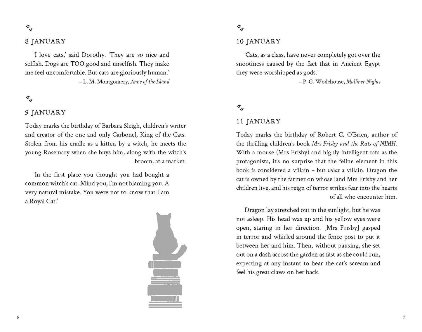 A Literary Cat for Every Day of the Year: Hardcover