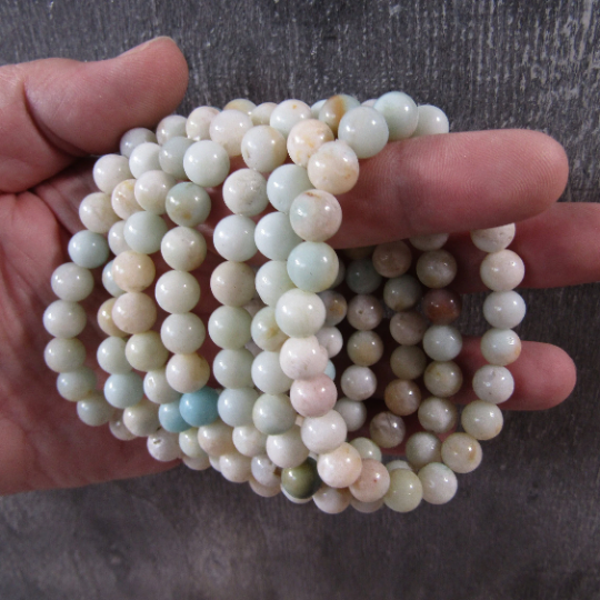 Gemstone 8 mm Round Bracelets: African Bloodstone