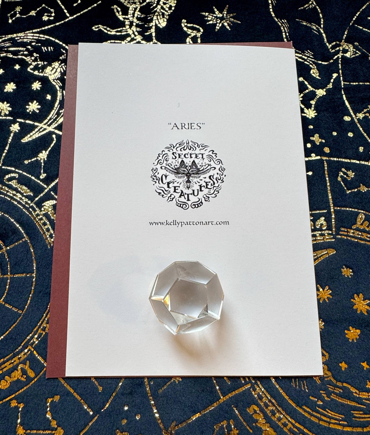 "Aries" Zodiac Ram Design , 5" x 7" Greeting Card