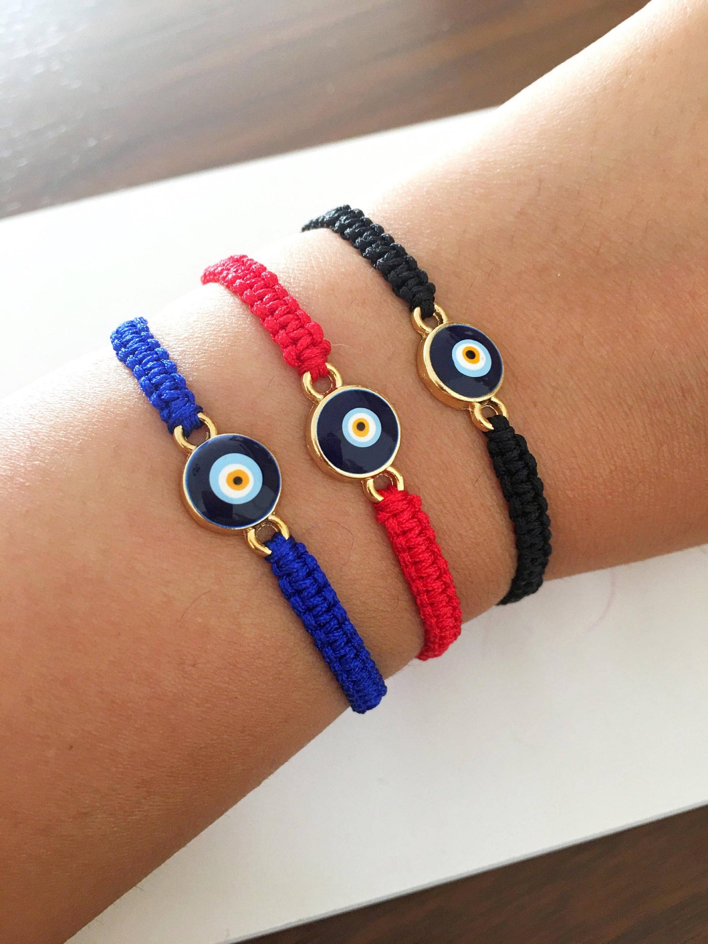 Evil Eye Macrame Bracelet