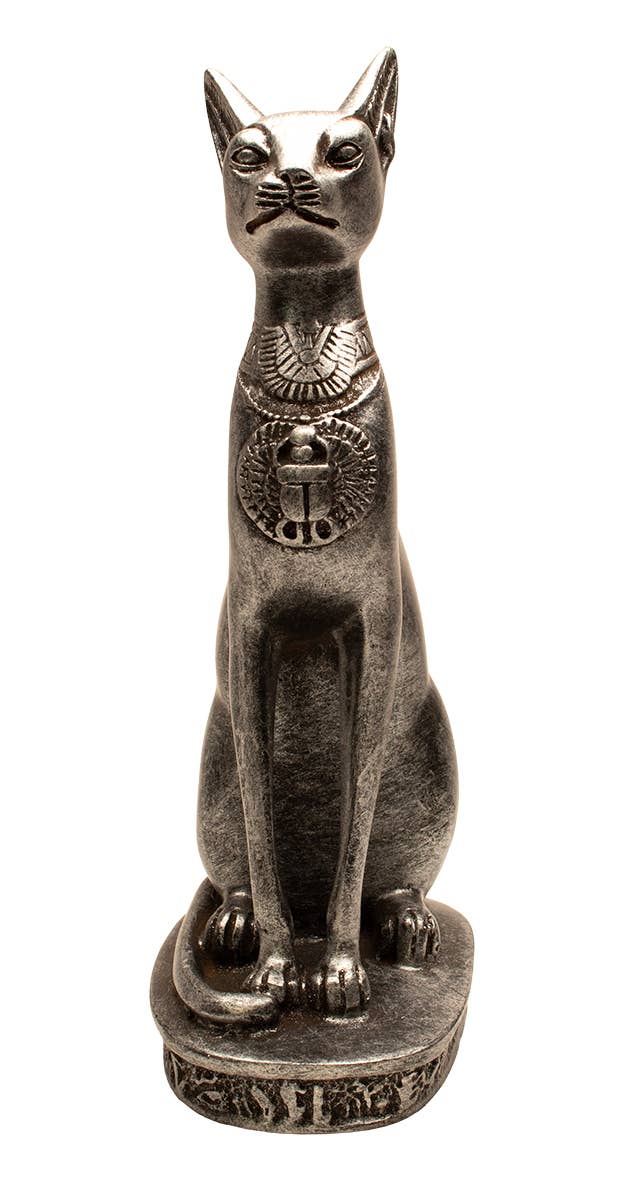 Bastet Cat Silver Med - 8"