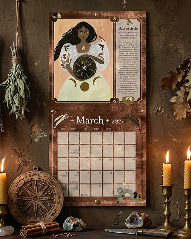 2027 Seasons of the Witch Wall Calendar by Lorraine  Anderson: Calendar; 28 pages / English
