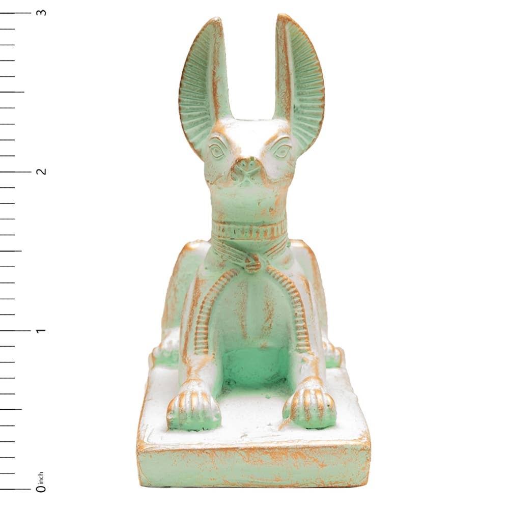 Anubis Statue Reclining Patina - 3" - Egyptian God
