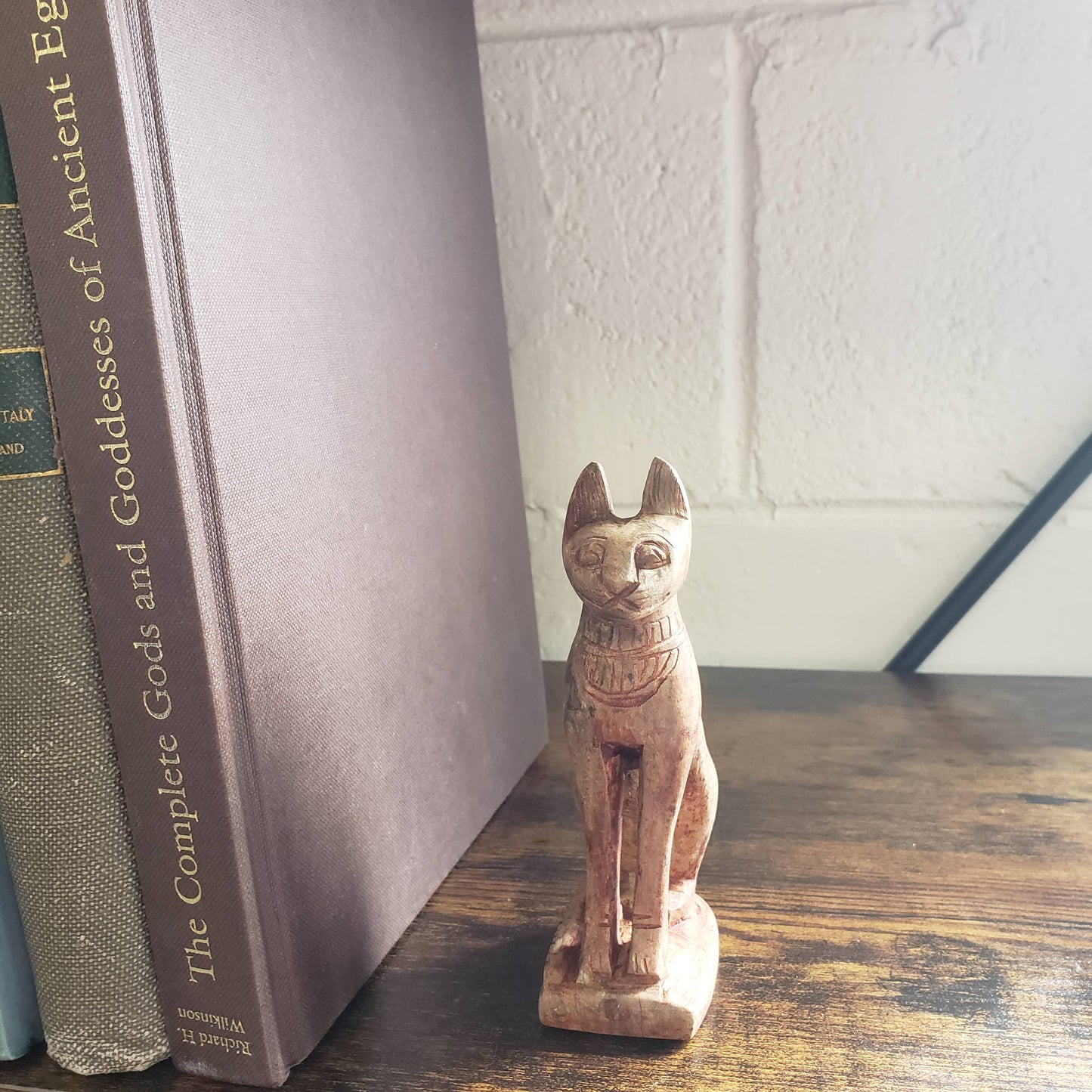 Egyptian Goddess Bastet Stone Statue - Small