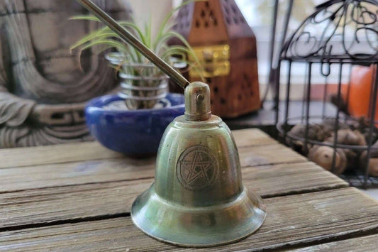 Vintage Pentagram Metal Candle Snuffer