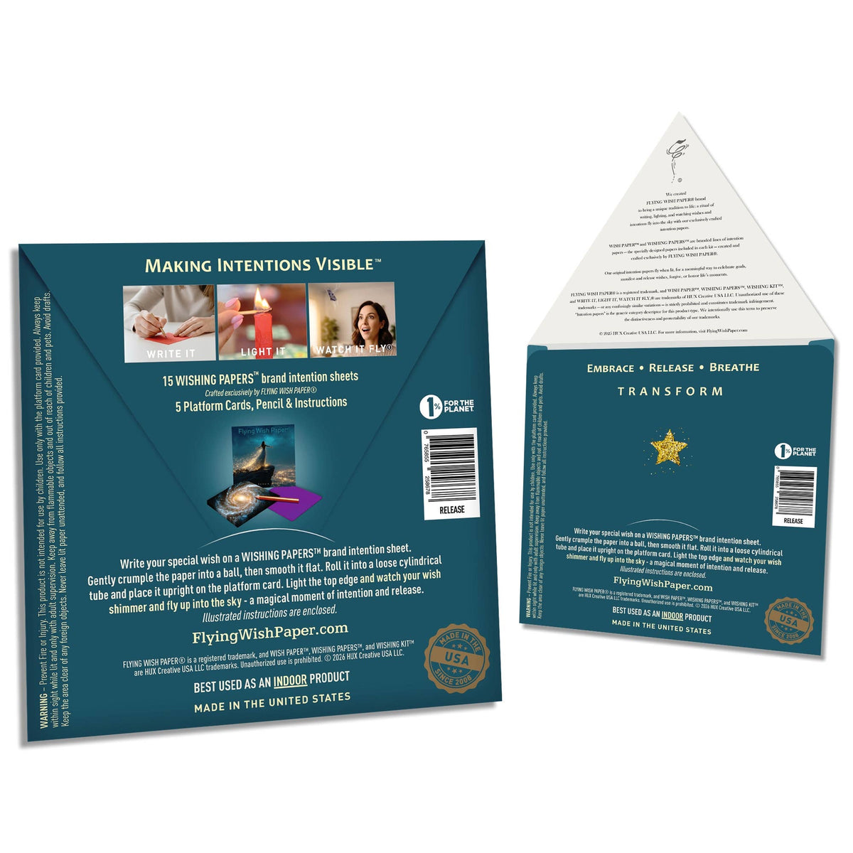RELEASE - Wish Paper™ Gift Kit, Let Go, Forgive, Heal & Rene