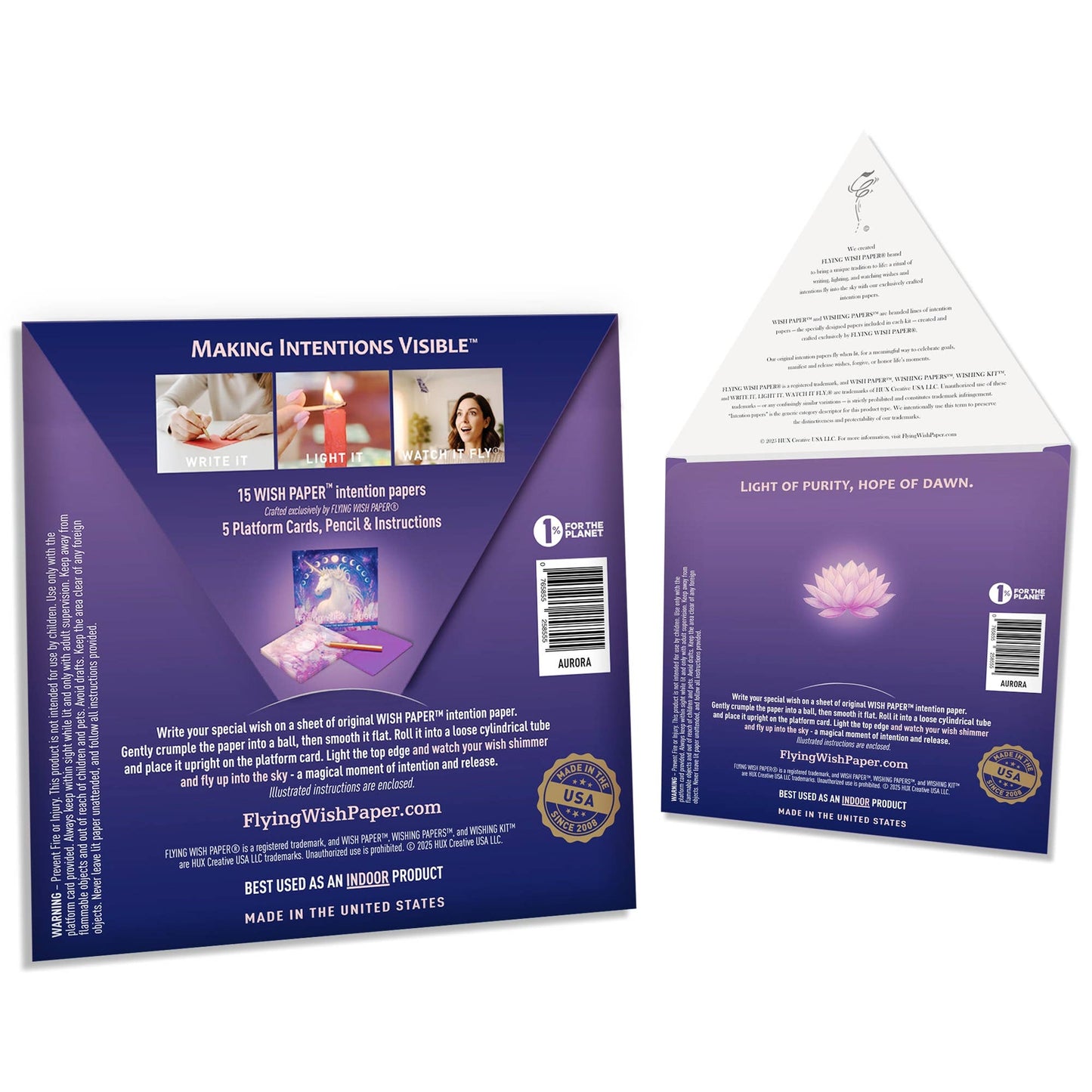 AURORA — Flying Wish Paper® Standard Mini WISHING KIT™