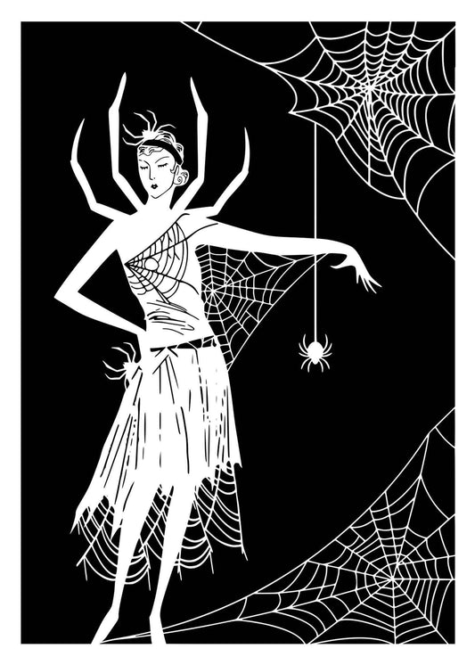 Greeting Card - Spider Flapper: White Envelope