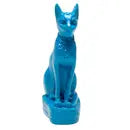 Bastet Cat Blue with Earring - 5.5"