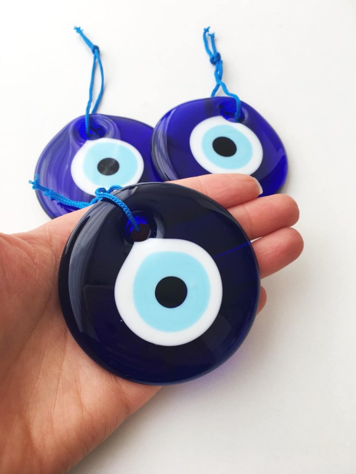 Blue evil eye, 7cm, evil eye wall hanging